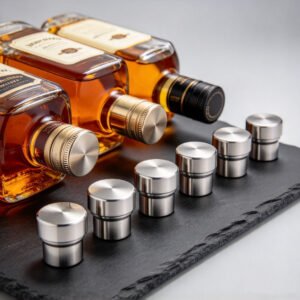 Whisky bottle metal sealing cap(Set of 2)